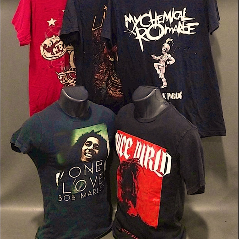 Vintage Concert Shirts 5pc. (Vintage to my knowledge)